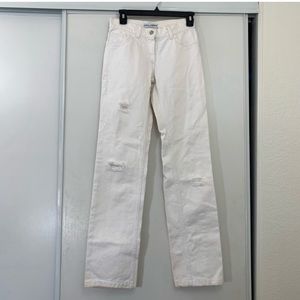 Dolce & Gabbana Vintage Straight Leg White Jeans